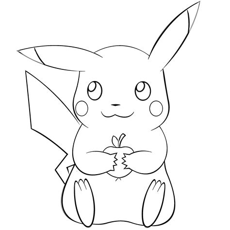 free pikachu coloring pages|163 Pikachu Coloring Pages